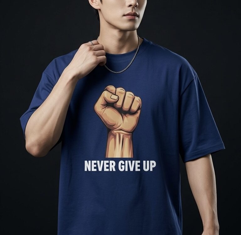Never Give Up – Oversized T-shirt