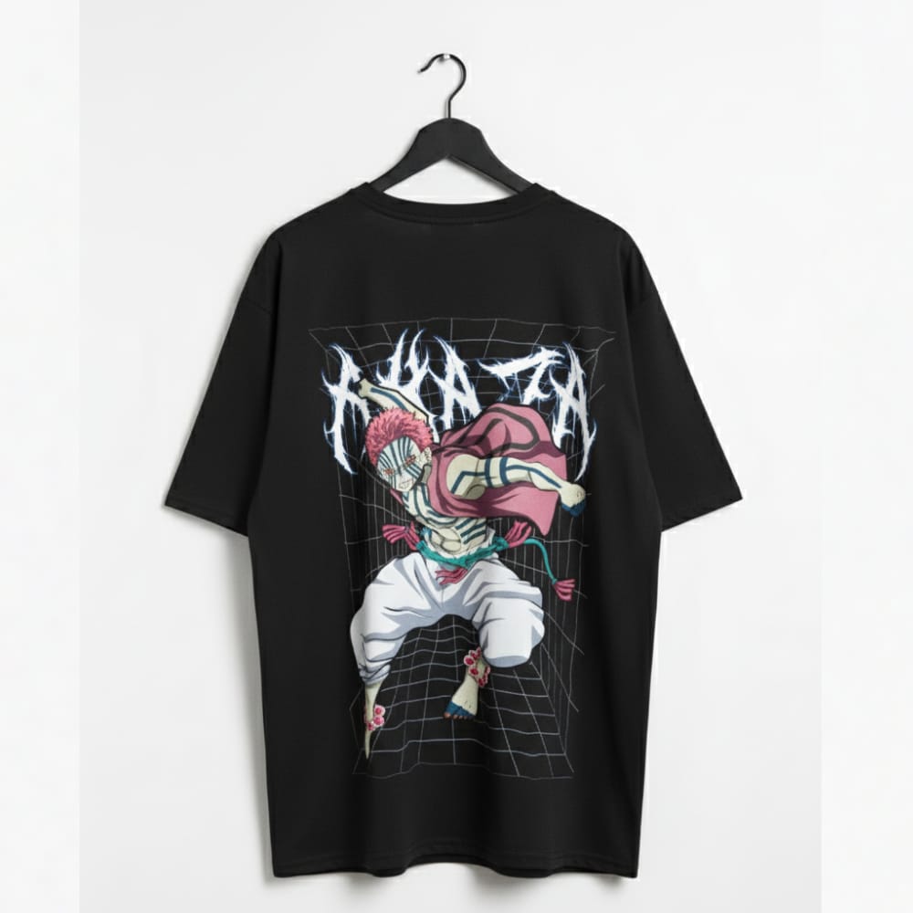 Anime Rage – Black Oversized T-shirt