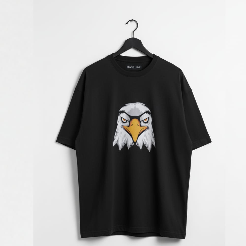 Freedom Eagle – Black Oversized T-shirt