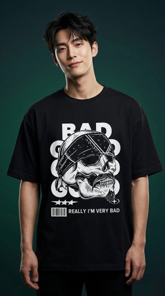 Bad Guy – Black Oversized T-shirt