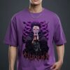 Skeleton Demon – Purple Oversized T-shirt