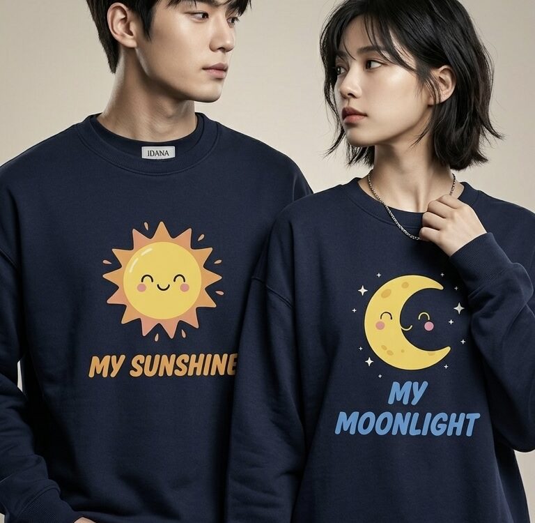 My Sunshine / My Moonlight" Couple Hoodies(The set of three images)