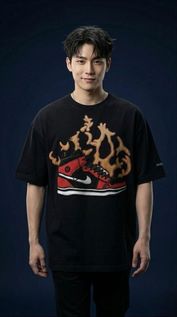 Neo Soul Graphic Oversized T-Shirt | Streetwear Tee in Black, White & Grey