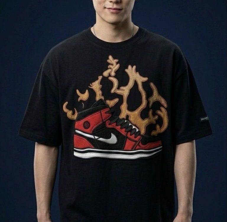 Neo Soul Graphic Oversized T-Shirt | Streetwear Tee in Black, White & Grey